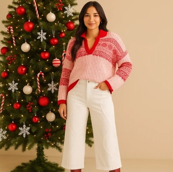 French Dressing Jeans FDJ Christina Wide Crop Ivory Size 12 MSRP $119 - Picture 8 of 8